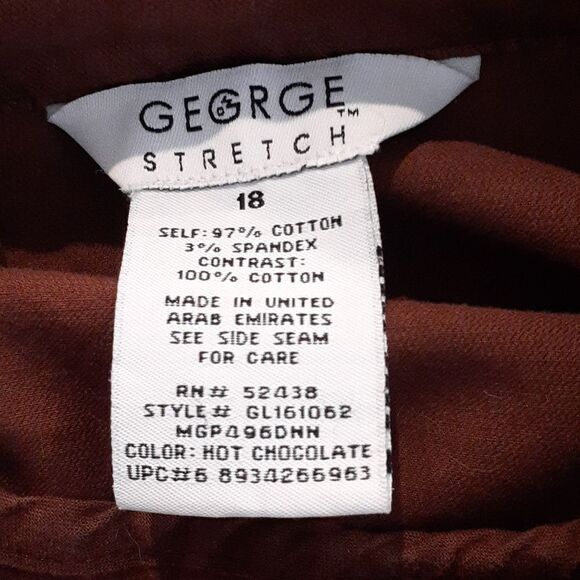 Herringbone pants, butterscotch shirt & brown jean jacket 3-pc. outfit of Woman - Picture 6 of 15